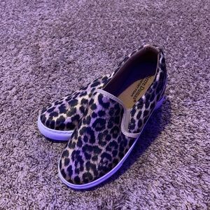 cheetah print slip ons